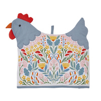 Ulster Weavers Folk Chicken Shaped Tea Cosy Multi-Coloured | 29 x 33 x 3cm