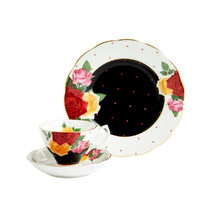 Royal Albert 100 Years 1960 Jazz Teacup , Saucer , Plate - Set of 3