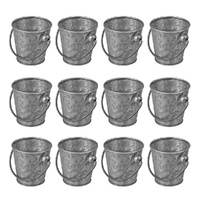 Moda Brooklyn Mini Galvanised Cutlery Bucket 80x80mm | Set of 12