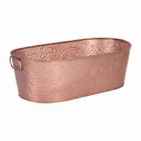 Moda Oval Beverage Tub | Satin Copper Vine 545×290×178 mm