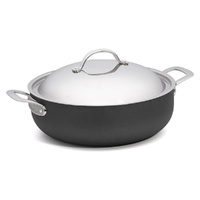 Chasseur Cinq Etoiles Hard Anodised Chef Pan with Lid 30cm / 6.5L