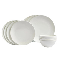 Wedgwood Gio 12pc Dinner Set of 12 White