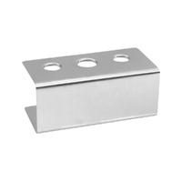 Trenton Ice Cream Cone Holder 3 Holes Rectangular Stainless Steel