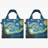 LOQI Museum Collection Vincent Van Gogh The Starry Night Bag - Set of 2