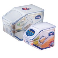 Lock & Lock Classic Rice Storage Container Set W/ Flip Top 2 Piece