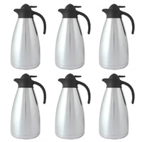 CaterChef Insulated Vacuum Jug 2L - Stainless Steel Satin - Set of 6