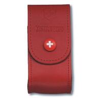 NEW SWISS ARMY KNIFE RED LEATHER POUCH VICTORINOX 5-8 LAYERS