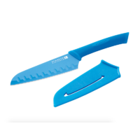 SCANPAN Spectrum Knives BLUE SANTOKU SCAN PAN Knife BNIP Colourful Knives