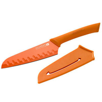 SCANPAN Spectrum Knives ORANGE SANTOKU SCAN PAN Knife BNIP Colourful Knives