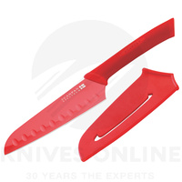 New SCANPAN Colourful Spectrum 14cm SANTOKU Knife RED SCAN PAN Knives
