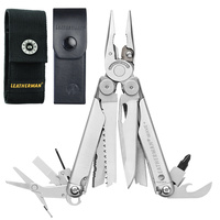 NEW LEATHERMAN WAVE + PLUS STAINLESS MULTITOOL + SHEATH NYLON OR LEATHER 