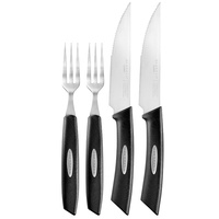 Scanpan Classic 4pc Texas Steak Knife + Fork Set 4 Piece