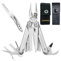 LEATHERMAN WAVE PLUS + MULTITOOL + SHEATH NYLON OR LEATHER + SKELETOOL KBX