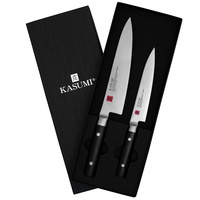 NEW KASUMI 2PC KNIFE SET 15CM PARING + 20CM CHEF'S JAPANESE 78225 GIFT BOX 2 PIECE