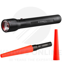 NEW LED LENSER P17 TORCH 1000 LUMENS FLASHLIGHT + SIGNAL CONE