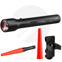 NEW LED LENSER P17 TORCH 1000 LUMENS FLASHLIGHT + SIGNAL CONE + CLIP