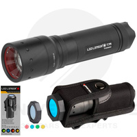 NEW LED LENSER T7M TORCH 400 LUMENS FLASHLIGHT + INTELLIGENT FILTER