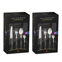 SCANPAN SPECTRUM 32PC KITCHEN CUTLERY SET 32 PIECE | BLACK