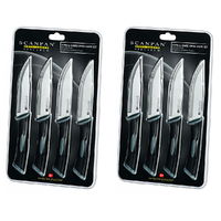 Scanpan Spectrum 8 Piece Jumbo Steak Knife Set Black 8pc