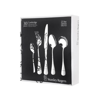 50612 STANLEY ROGERS 30 PIECE STAINLESS STEEL CAMBRIDGE CUTLERY SET 30PC