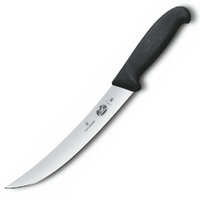 Victorinox Black Fibrox Narrow Breaking Curved 25cm Knife | 5.7203.25
