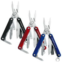 LEATHERMAN SQUIRT PS4 MULTI TOOL W/ PLIER SCISSOR KNIFE SELECT BLACK | BLUE | RED