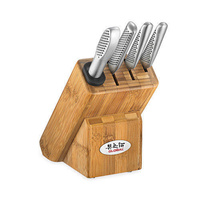 GLOBAL Masuta Knives Japanese 5 Piece Knife Block Set JAPAN