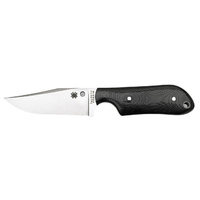 Street Beat Micarta Black - Plain Blade FB15P SPYDERCO
