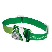 New LED LENSER SEO 3 Head Torch Headlamp - Green 100 Lumens 