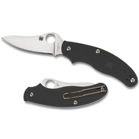 UK Penknife Lightweight Black SLIPIT/Leaf Shape-Pl C94PBK SPYDERCO