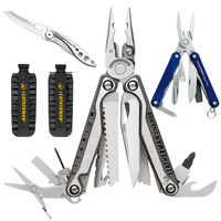 LEATHERMAN CHARGE TTI PLUS MULTITOOL + LEATHER + BITKIT + BLUE PS4 + SKELETOOL KBX