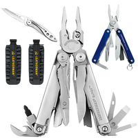 LEATHERMAN SURGE + MULTITOOL + LEATHER + BITKIT + BLUE PS4 + SKELETOOL KBX
