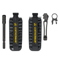 LEATHERMAN 42 BIT KIT + BLACK POCKET CLIP & LANYARD RING + BIT DRIVER EXTENDER