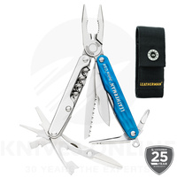 LEATHERMAN JUICE CS4 STAINLESS STEEL COLUMBIA BLUE 15IN1 MULTITOOL + SHEATH