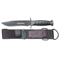 S&W Search & Rescue Clip Point FixedBlade Knife Rubberized Aluminum Handle CKSUR1 SW-CKSUR1