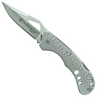 24-7 Lockback Folding Knife Clip Point Blade Aluminum Handle CK108  SMITH WESSON