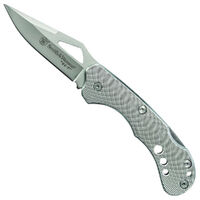 24-7 Lockback Folding Knife Clip Point Blade Aluminum Handle CK108 SMITH WESSON