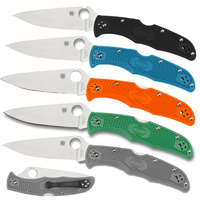NEW SPYDERCO ENDURA 4 LIGHTWEIGHT FLAT GROUND PLAIN BLADE FOLDING KNIFE