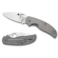 NEW SPYDERCO SAGE 2 RIL PLAIN BLADE FOLDING KNIFE C123TIP