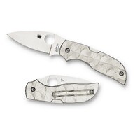 NEW SPYDERCO CHAPARRAL STEPPED TITANIUM CTS XHP PLAIN BLADE KNIFE C152STIP