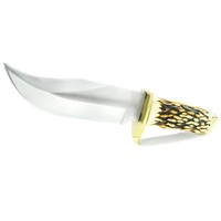 SCHRADE UNCLE HENRY PRO HUNTER SKINNING HUNTING KNIFE + LEATHER SHEATH 171UH