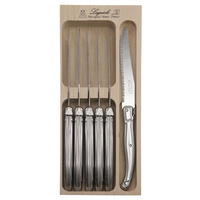 ANDRE VERDIER DEBUTANT STAINLESS 6PCE SERRATED KNIFE SET MADE IN FRANCE