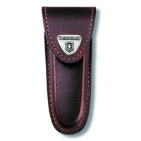 NEW VICTORINOX SWISS ARMY KNIFE LEATHER POUCH 2-4 LAYERS | BROWN