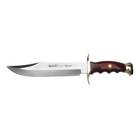 NEW MUELA BOWIE 22 HUNTING FISHING KNIFE - CORAL WOOD HANDLE