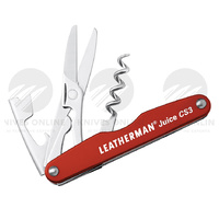 NEW LEATHERMAN JUICE CS3 CINNABAR ORANGE POCKET SIZE MULTI-TOOL 832369