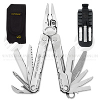 LEATHERMAN REBAR STD STAINLESS STEEL MULTITOOL + NYLON SHEATH + BIT DRIVER
