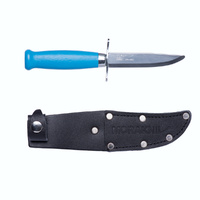 MORAKNIV SCOUT 39 STAINLESS FIXED BLADE KNIFE + SHEATH OUTDOOR KNIFE BLUE 12021