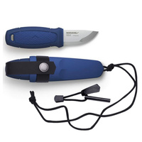 Morakniv Eldris Neck Pocket Outdoor Knife W/ Fire Starter Kit | Blue