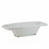 NEW BORNER WHITE SLICE & SERVE BOWL TRAY MANDOLIN SLICER