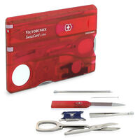 VICTORINOX SWISS ARMY SWISSCARD LED LITE - RUBY RED